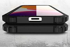 Apple iPhone 12 Mini ile Uyumlu Kılıf Çift Katman Koruyucu Crash Military Tank Kılıf - Gri