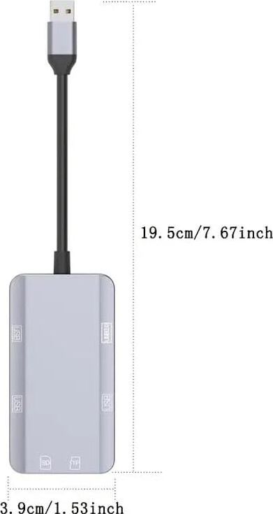 Apera MT88 6in1 USB 3.1 Çoklayıcı Sd Micro Sd Kart Okuyucu Metal Kasa