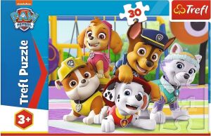18286 Always On Time 30 Parçalı Yapboz Paw Patrol 5 Yaşından Büyük Çocuklar Için Yüksek Kaliteli Baskılı, Çok Renkli, Zamanında
