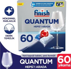 Quantum 60 Kapsül Bulaşık Makinesi Deterjanı Tableti (1 x 60 Kapsül)