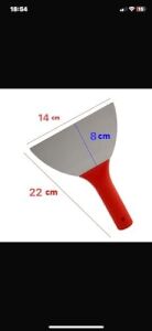 Plastik Saplı Metal Spatula Sıva Duvar Macun Boya Kazıma Ispatulası 14 cm Takılabilir Sap