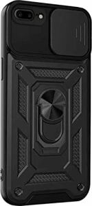 Apple iPhone 7 Plus Için Kılıf Impact Resistant Siyah [iphone 7 Plus ile Uyumlu Kılıf - Siyah]