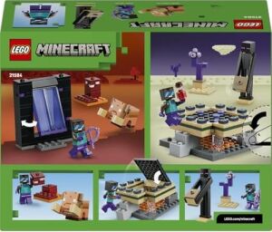 Nether ve End Geçidi Yolculuğu 21584-7 Yaş ve Üzeri Çocuklar Için Havalı Kahraman Minifigürü ve Enderman Figürleri Içeren Yaratıcı Oyuncak Yapım Seti, Hediye Fikri (192 Parça)