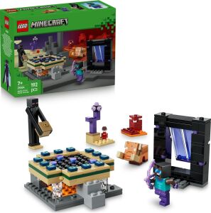 Nether ve End Geçidi Yolculuğu 21584-7 Yaş ve Üzeri Çocuklar Için Havalı Kahraman Minifigürü ve Enderman Figürleri Içeren Yaratıcı Oyuncak Yapım Seti, Hediye Fikri (192 Parça)
