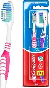 Extra Clean Dil Temizleyicili Arka Dişlere Uzanan Orta Diş Fırçası 1+1