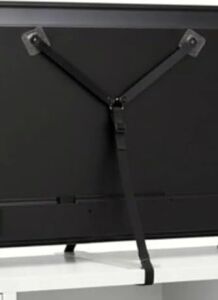 Usin Vidasız Montajsız Kendinden Yapışkanlı LCD Tv Kemeri Çoçuk Y Tipi Deprem Koruma Güvenlik Askısı
