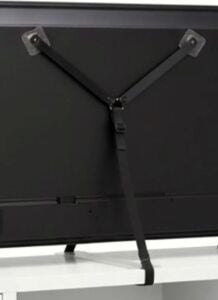 Usin Vidasız Montajsız Kendinden Yapışkanlı LCD Tv Kemeri Çoçuk Y Tipi Deprem Koruma Güvenlik Askısı