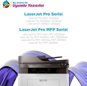 Hp Uyumlu  230A W2300A Muadil Toner Takımı - Çipli / Color Laserjet Pro 4203DN / 4203DW / 4303DW / 4303FDN / 4303FDW