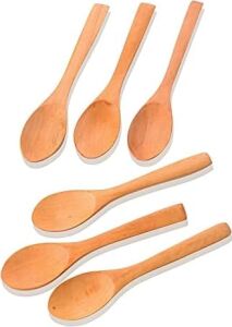 12 Adet Bambu Baharat Kaşığı ve Mama Kaşığı, Bambu Reçel Bal Kaşığı 12 Adet