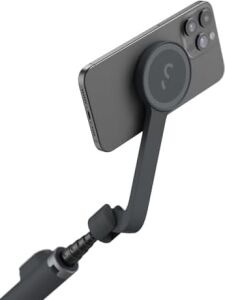 Snapstand Selfie – Manyetik Selfie Çubuğu ve Tripod – Kompakt, Katlanabilir ve Uzatılabilir, Eğim Başlı, Bluetooth Uzaktan Kumandalı, Magsafe Uyumlu – Geceyarısı