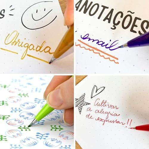 SES15C-P2X Brush Sing Pen Fırça Uçlu Kalem - Pembe