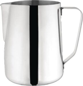 Paslanmaz Çelik Süt Potu - Kahve Potu - Pitcher Sütlük - Süt Köpürtücü - Köpürtme Kabı - 1000 ml