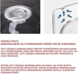 Çift Cidarlı Cam Kupa Ev Ofis Fincanı Çift Katlı Isı Yalıtımlı Kulplu Cam Bardak (2 Adet Helsinki 250 Ml)