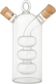 Çift Hazneli Cam Premium Yağdanlık ve Sirkelik (BOMBELI).434 ml Şık,zarif Tasarım,velor Home
