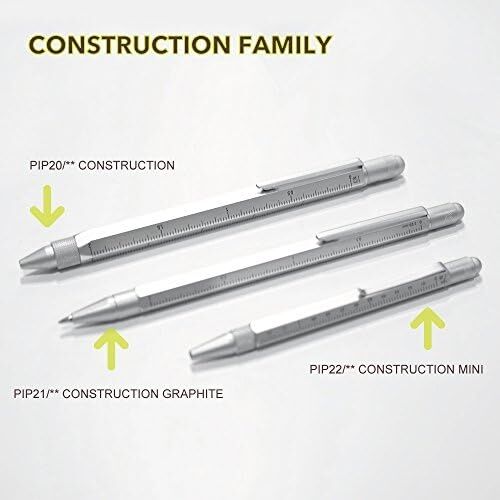 Troika PIP22SI PIP22SI Construction Sytlus Mini Tükenmez Kalem Gümüş