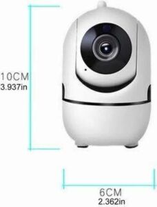 Baby Kamera Kablosuz 720P Beyaz 360 Derece Wifi Kamera Full Hd 1080P