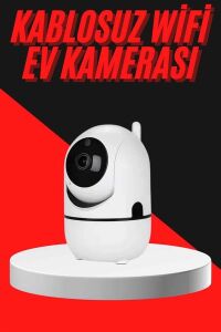 Baby Kamera Kablosuz 720P Beyaz 360 Derece Wifi Kamera Full Hd 1080P