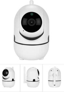 Baby Kamera Kablosuz 720P Beyaz 360 Derece Wifi Kamera Full Hd 1080P