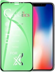 Apple iPhone x ile Uyumlu Ekran Koruyucu Parlak Seramik Nano