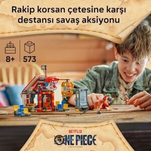 One Pıece Palyaço Buggy'nin Sirk Çadırı 75637 – 8 Yaş ve Üzeri Anime ve Korsan Severler Için Renkli Sirk Temalı Dekoratif Oyuncak Yapım Seti, Koleksiyonluk Minifigürlü Model (573 Parça)