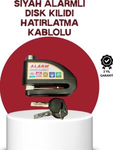 Güvenlik Sensörlü Alarmlı Disk Kilidi Motosiklet ve Bisiklet Için