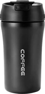 304 Çelik Siyah 400 ml Kahve El Termos Mug CIN853SY