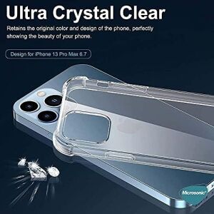 Apple iPhone 13 Pro Max Için Kılıf Shock Absorbing Şeffaf [iphone 13 Pro Max ile Uyumlu Kılıf - Şeffaf]
