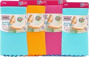 Desenli Kumaş 30X40 cm Iz Bırakmaz Mikrofiber Cam Bezi 8'li Set