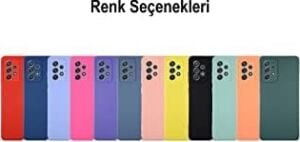 Galaxy A13 4g ile Uyumlu Kapak Içi Kadife Kamera Korumalı Lansman Silikon Kılıf - Yeşil