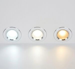 1 Adet Cata Ct 5257 Zebra Beyaz Kasa 6W Sıva Altı LED Spot 3 Renk