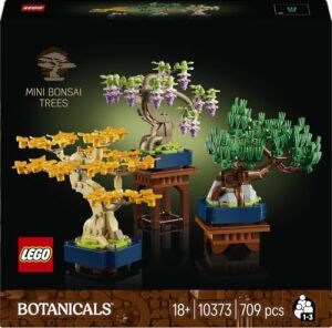 Mini Bonsai Ağaçları 10373 – Bitki Tutkunu Yetişkinler Için Ginkgo, Wisteria ve Siyah Çam Ağaçlarından Oluşan Dekoratif Bitki Modeli, Yaratıcı Hediye Fikri (709 Parça)