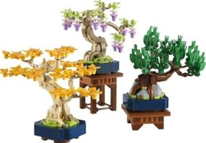 Mini Bonsai Ağaçları 10373 – Bitki Tutkunu Yetişkinler Için Ginkgo, Wisteria ve Siyah Çam Ağaçlarından Oluşan Dekoratif Bitki Modeli, Yaratıcı Hediye Fikri (709 Parça)