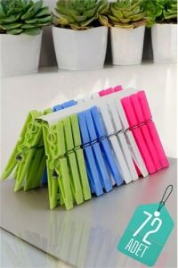 Plastik Çamaşır Mandalı 72 Adet 714510