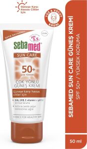 Sun Care Spf 50+ Uva/uvb Filtresi ve E Vitamini Üçlü Yüksek Koruma Çok Yönlü Güneş Kremi 50 ml