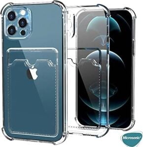 Apple iPhone 13 Için Card Slot Shock Kılıf Siyah [iphone 13 ile Uyumlu Kılıf - Siyah]