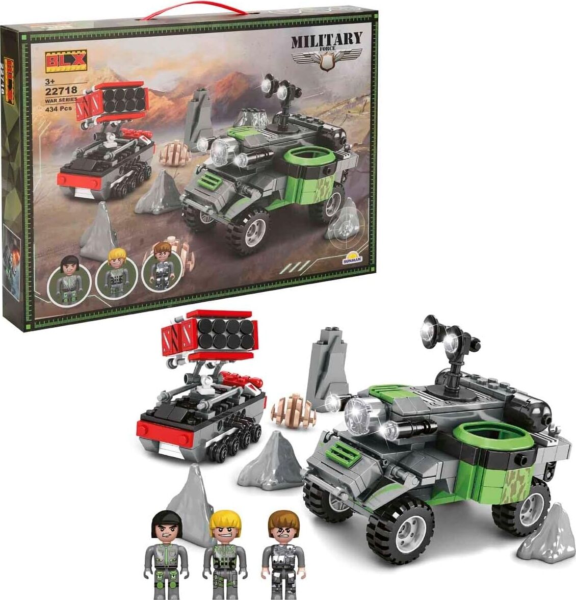 Swat Set 3 Figürlü 434 Parça