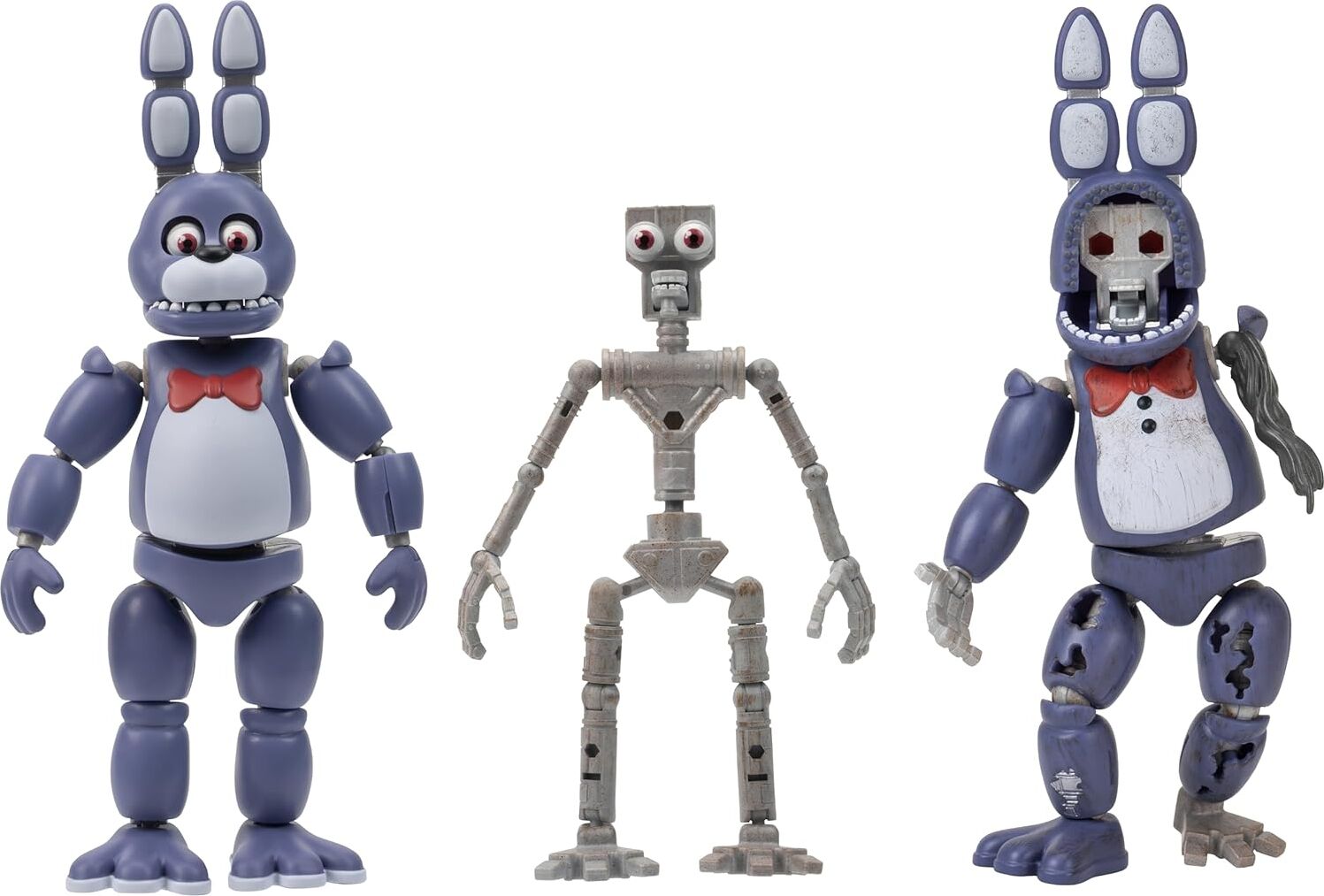 Five Nights At Freddy's 6-Inch Endo-Serisi Koleksiyoncu Figürü: Klasik Bonnie ve Solmuş Bonnie Parçaları ile Endo-1 - Klasik ve Solmuş Bonnie Parçaları ile Eklemli Figür