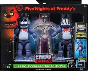 Five Nights At Freddy's 6-Inch Endo-Serisi Koleksiyoncu Figürü: Klasik Bonnie ve Solmuş Bonnie Parçaları ile Endo-1 - Klasik ve Solmuş Bonnie Parçaları ile Eklemli Figür