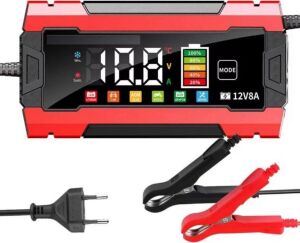 12V 8A Akıllı Akü Şarj Cihazı 12V 8A LCD Ekranlı Pulse Repair Otomatik Akü Şarj & Desülfatör