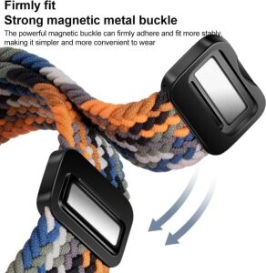 [örgü Loop] Xiaomi Redmi Watch 6/5/4/mi Band 10 Pro/9 Pro/8 Pro ile Uyumlu Kordon Manyetik Toka Konforlu Mi Band 10 Pro Kordon Terletmeyen Elastik Kumaşlı Redmi Watch 6 Kordonu