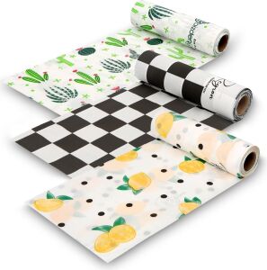 Masa ve Aktivite Piknik Örtüsü Kullan At Sıvı Geçirmez 3 Rulo (Rulo Içi:10 Adet) 100X120CM 3rulokarışık