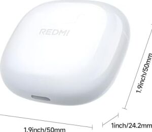 Xiaomi Redmi Buds 8 Active White Kablosuz Bluetooth Kulaklık, Güçlü Bas Performansı, Yapay Zeka Destekli Gürültü Azaltma, Uzun Pil Ömrü, Beyaz