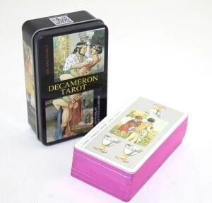 Metal Kutulu Tarot Kartı Decameron