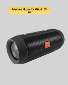 Taşınabilir Kablosuz Hoparlör 2 Woofer 2 Tweeter 12 Saat Oynatma