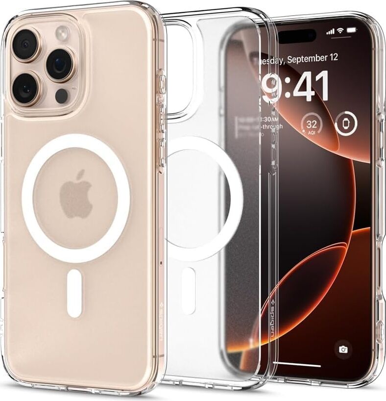 iPhone 16 Pro Max ile Uyumlu Magsafe Kılıf | Mıknatıslı Şeffaf Silikon | Kablosuz Şarj Uyumlu | Darbe Koruma