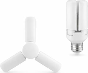 3 Kollu Katlanabilir LED Tavan Ampulü E27 Duy Uyumlu Yüksek Parlaklık Enerji Tasarruflu Modern Tavan Aydınlatma Armatürü Ev Ofis Yatak Odası Salon Için