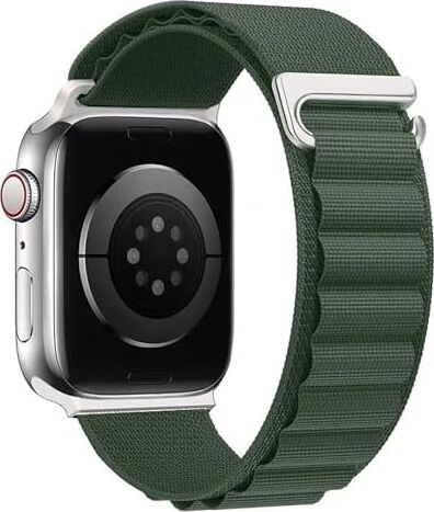 Apple Watch Series 7 45MM Için Kordon Alps Spin Yeşil [watch Series 7 45MM ile Uyumlu Kordon - Yeşil]
