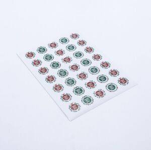 Sticker, Renkli Happy New Year, 3 Cm, 350 Adet