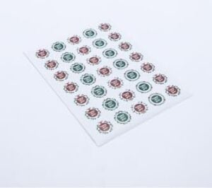 Sticker, Renkli Happy New Year, 3 Cm, 350 Adet