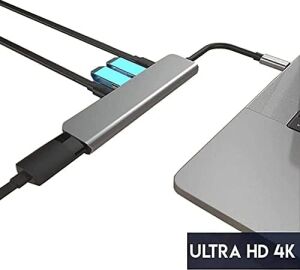 Macbook Pro  Dell ile Uyumlu Type C To 4K HDMI + USB 3.0 + Sd/tf + Pd + Type-C, Taşınabilir 7in1 Adaptör